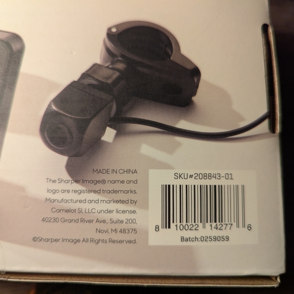 Sharper Image Bicycle Camera Rear View - Picture 3 of 4